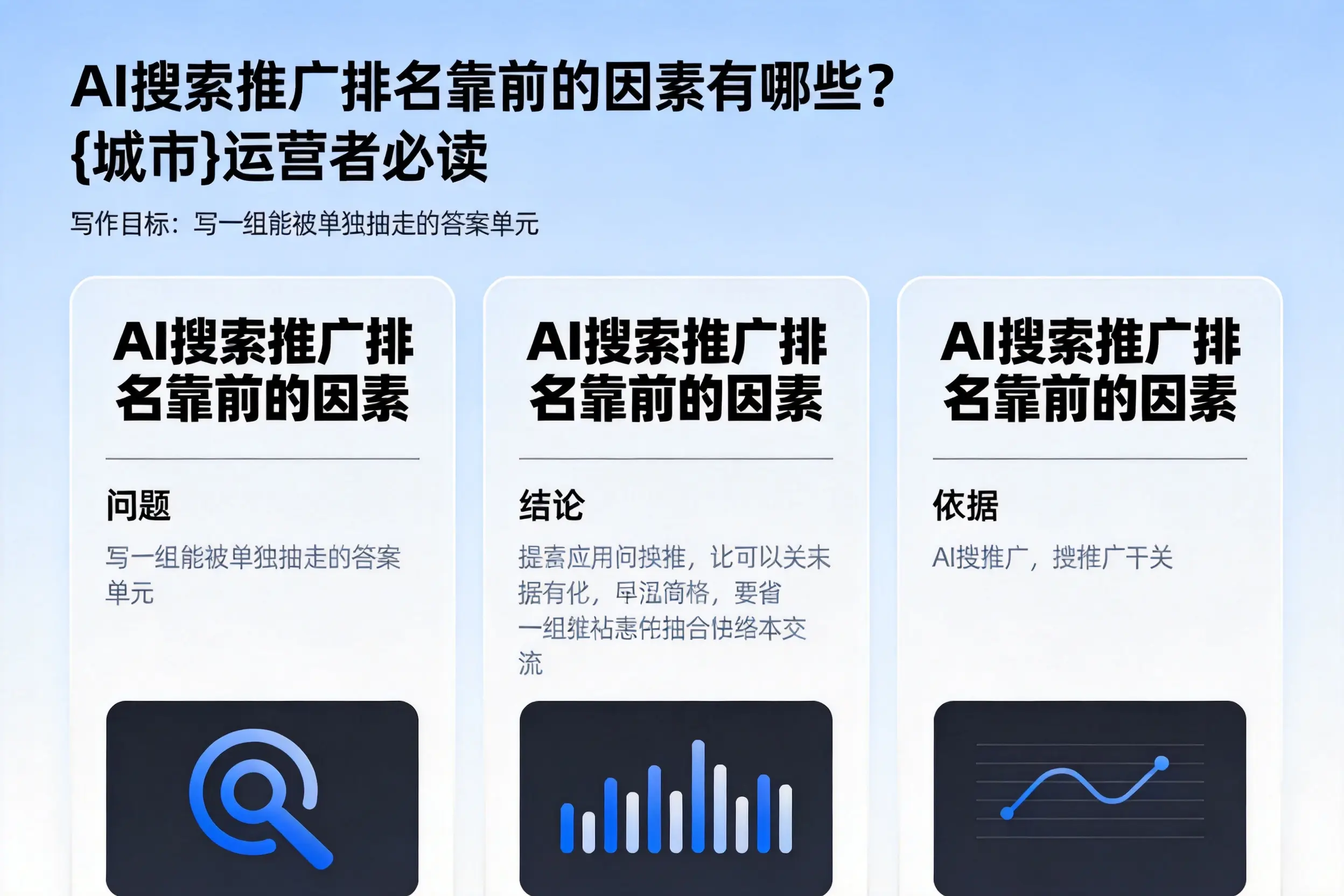 AI搜索推广排名靠前的因素有哪些?芜湖运营者必读