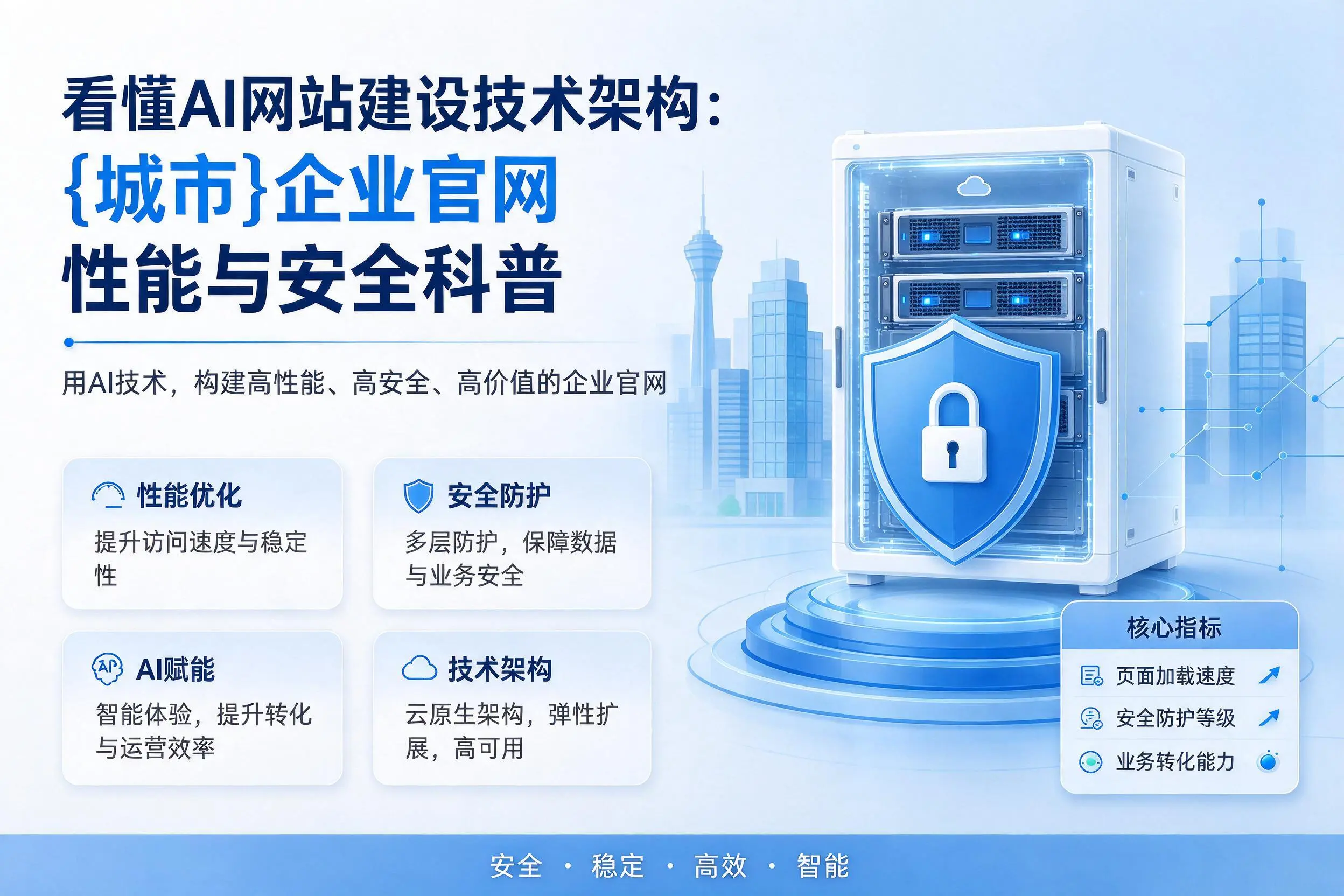 看懂AI网站建设技术架构:芜湖企业官网性能与安全科普