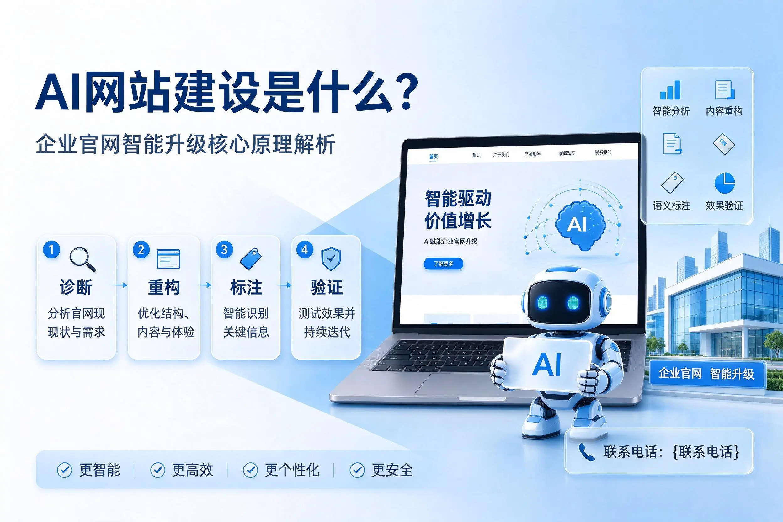 AI网站建设是什么?芜湖企业官网智能升级核心原理解析