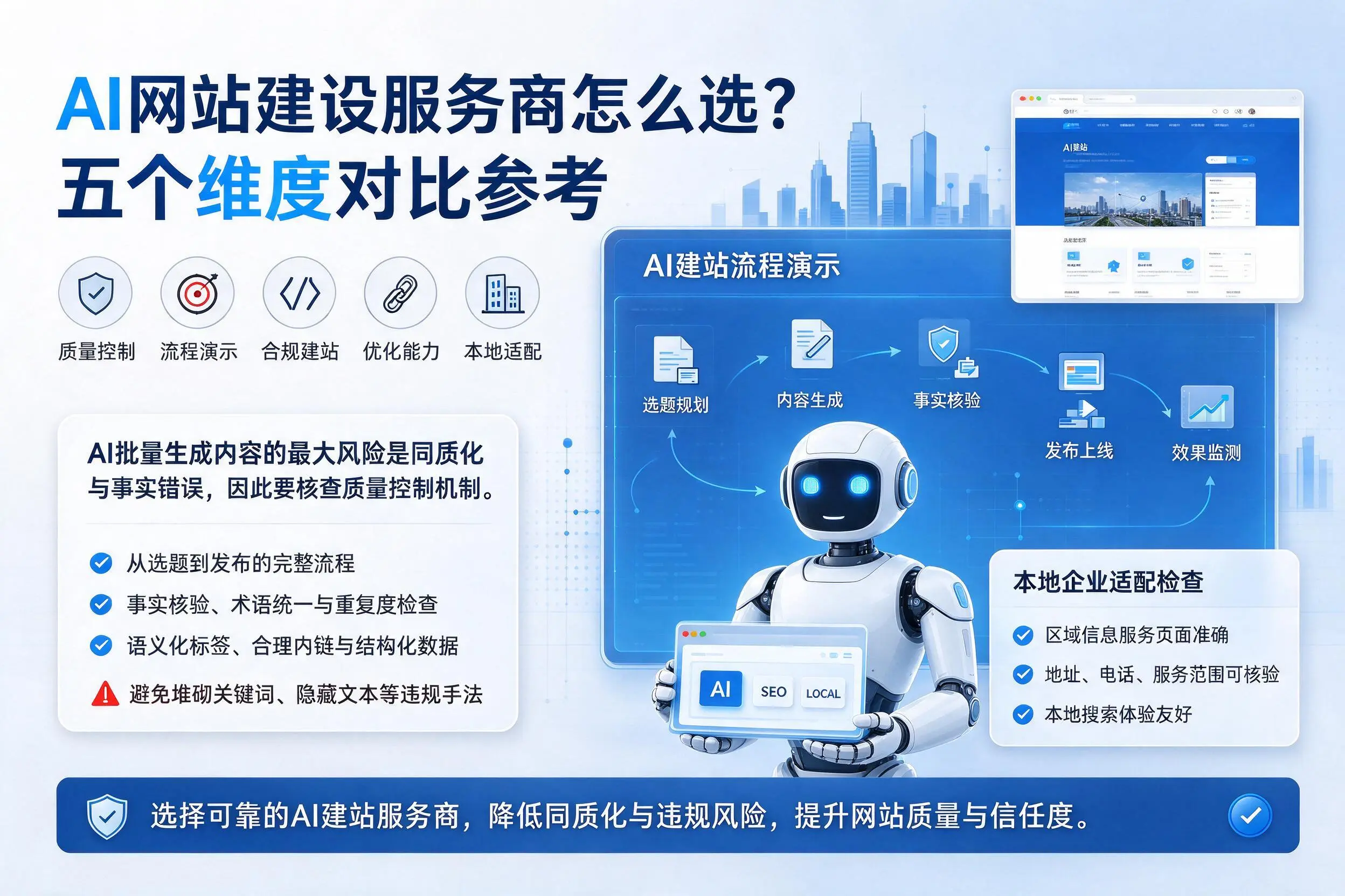 芜湖AI网站建设服务商怎么选？五个维度对比参考